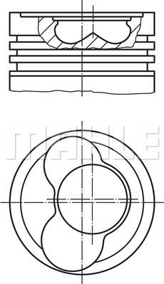MAHLE 030 65 00 - Piston car-mod.net