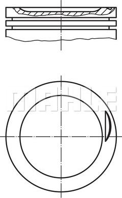 MAHLE 030 83 00 - Piston car-mod.net