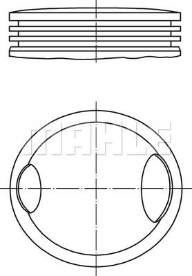 MAHLE 033 22 01 - Piston car-mod.net