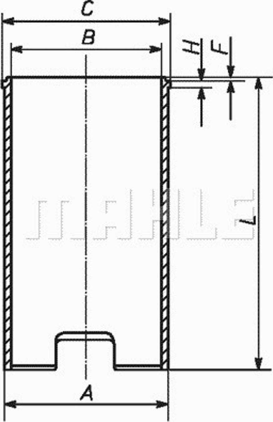 MAHLE 029WV13 - Cylinder Sleeve car-mod.net