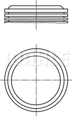 MAHLE 039 43 00 - Piston car-mod.net