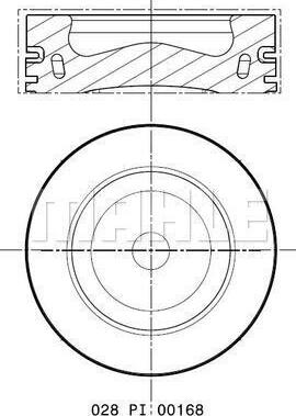MAHLE 028 PI 00168 000 - Piston car-mod.net
