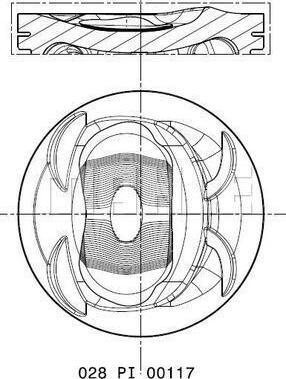 MAHLE 028 PI 00117 000 - Piston car-mod.net