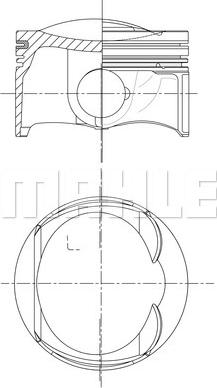 MAHLE 033 PI 00109 000 - Piston car-mod.net