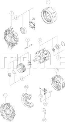 MAHLE MG 353 - Alternator car-mod.net
