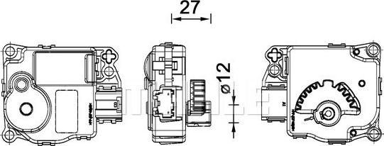 MAHLE AA 59 000P - Control, blending flap car-mod.net
