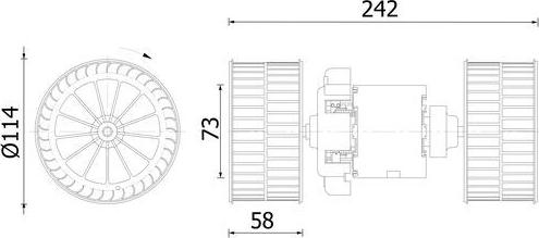 MAHLE AB 87 000S - Interior Blower car-mod.net