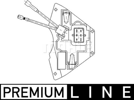 MAHLE ABR 31 000P - Regulator, passenger compartment fan car-mod.net