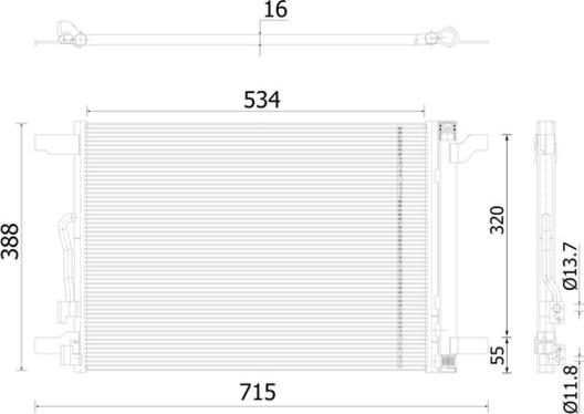 MAHLE AC 915 000S - Condenser, air conditioning car-mod.net