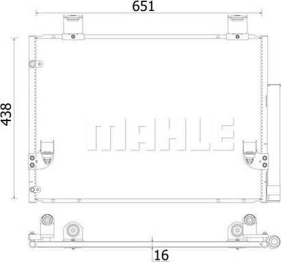 MAHLE AC 929 000S - Condenser, air conditioning car-mod.net