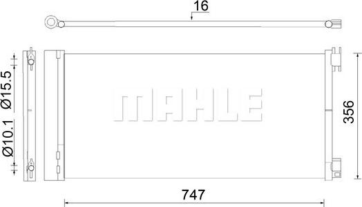 MAHLE AC 925 000S - Condenser, air conditioning car-mod.net