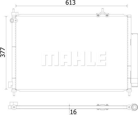MAHLE AC 927 000S - Condenser, air conditioning car-mod.net