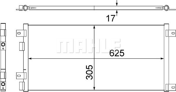 MAHLE AC 517 000S - Condenser, air conditioning car-mod.net