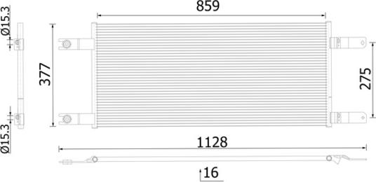 MAHLE AC 1034 000S - Condenser, air conditioning car-mod.net