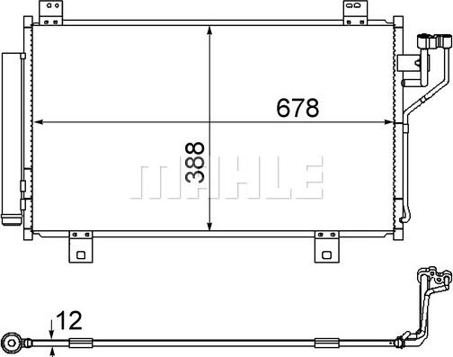 MAHLE AC 865 000S - Condenser, air conditioning car-mod.net