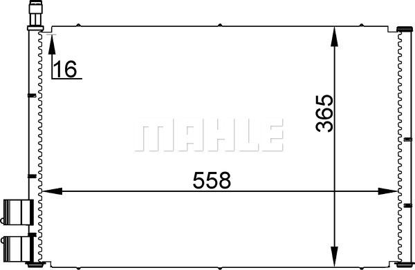 MAHLE AC 298 000S - Condenser, air conditioning car-mod.net