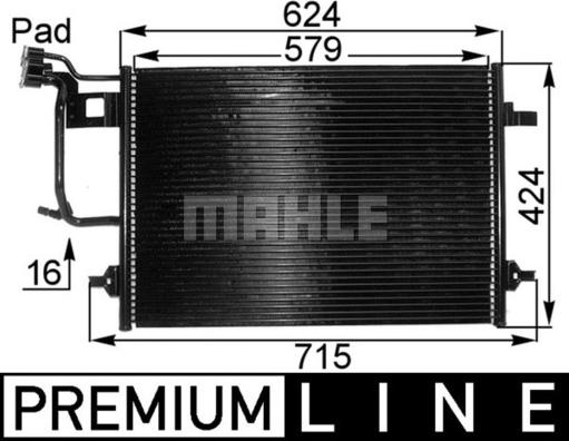 MAHLE AC 242 000P - Condenser, air conditioning car-mod.net