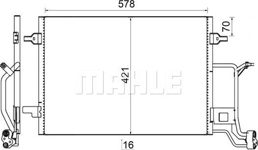 MAHLE AC 242 000S - Condenser, air conditioning car-mod.net