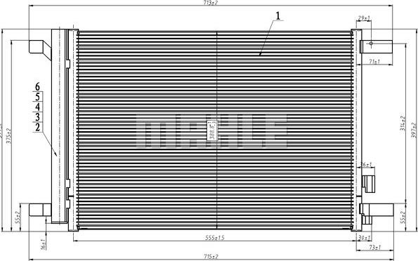 MAHLE AC 272 000S - Condenser, air conditioning car-mod.net