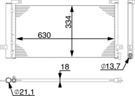 MAHLE AC 74 000S - Condenser, air conditioning car-mod.net