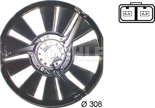 MAHLE ACF 2 000S - Fan, A / C condenser car-mod.net