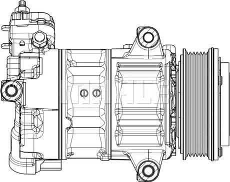 MAHLE ACP 654 000P - Compressor, air conditioning car-mod.net