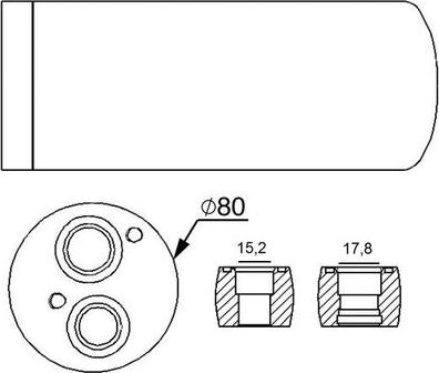 MAHLE AD 15 000S - Dryer, air conditioning car-mod.net