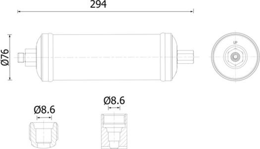 MAHLE AD 320 000S - Dryer, air conditioning car-mod.net