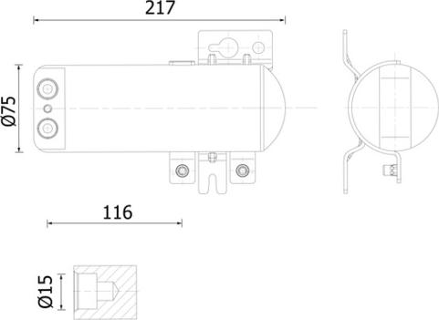 MAHLE AD 321 000S - Dryer, air conditioning car-mod.net