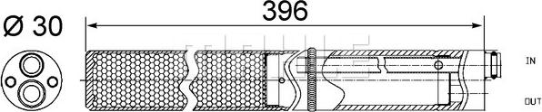 MAHLE AD 244 001S - Dryer, air conditioning car-mod.net
