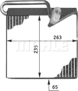 MAHLE AE 51 000P - Evaporator, air conditioning car-mod.net