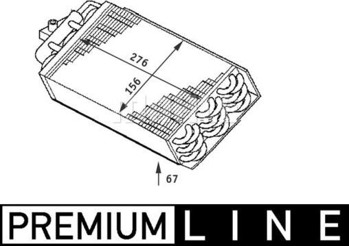 MAHLE AE 64 000P - Evaporator, air conditioning car-mod.net