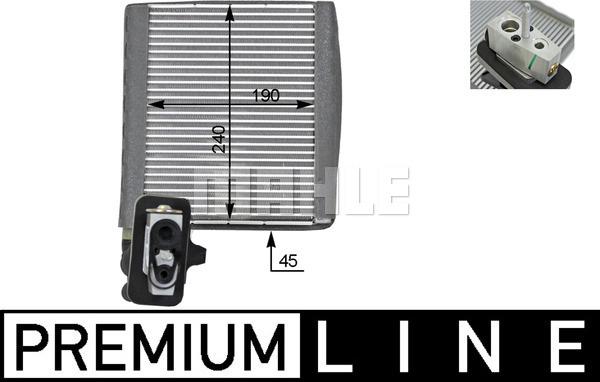 MAHLE AE 119 000P - Evaporator, air conditioning car-mod.net