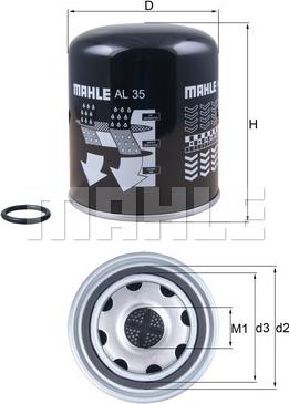 MAHLE AL 35 - Air Dryer Cartridge, compressed-air system car-mod.net