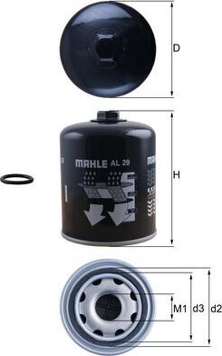 MAHLE AL 29 - Air Dryer Cartridge, compressed-air system car-mod.net