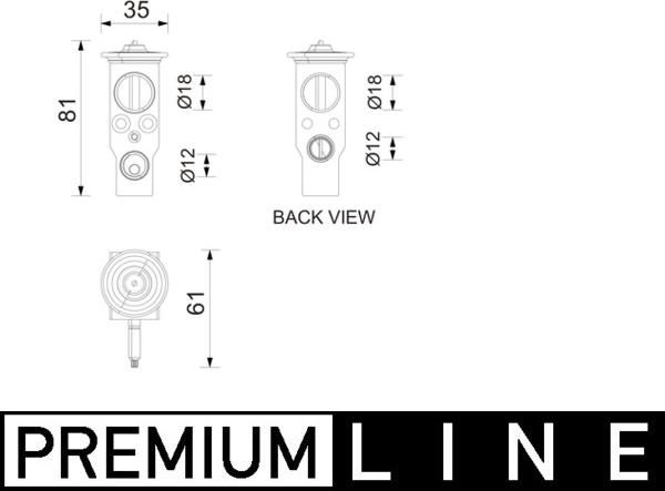MAHLE AVE 210 000P - Expansion Valve, air conditioning car-mod.net