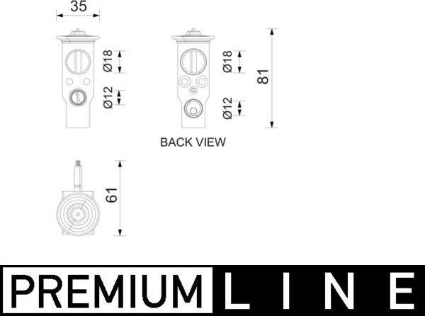 MAHLE AVE 211 000P - Expansion Valve, air conditioning car-mod.net