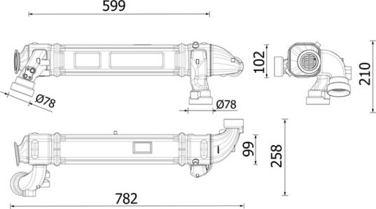 MAHLE CE 53 000P - Cooler, exhaust gas recirculation car-mod.net