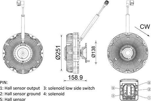 MAHLE CFC 275 000P - Clutch, radiator fan car-mod.net