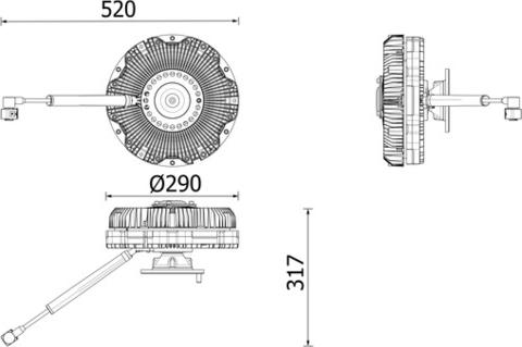 MAHLE CFC 276 000P - Clutch, radiator fan car-mod.net