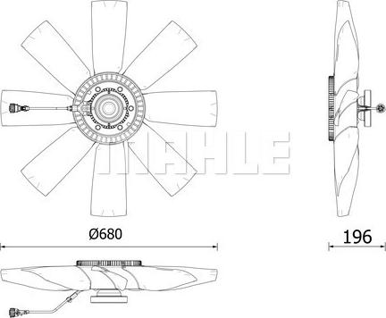 MAHLE CFC 272 000P - Clutch, radiator fan car-mod.net