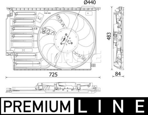 MAHLE CFF 547 000P - Fan, radiator car-mod.net