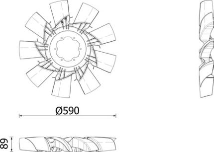 MAHLE CFF 629 000P - Fan, radiator car-mod.net