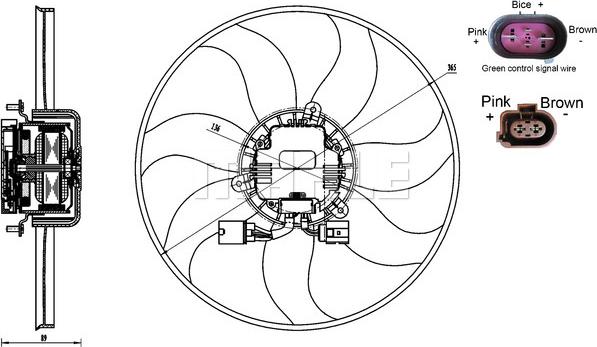 MAHLE CFF 170 000S - Fan, radiator car-mod.net