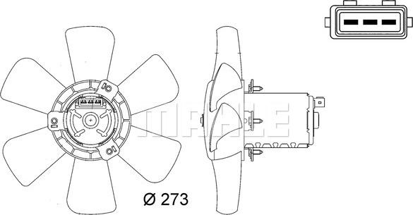 MAHLE CFF 7 000S - Fan, radiator car-mod.net