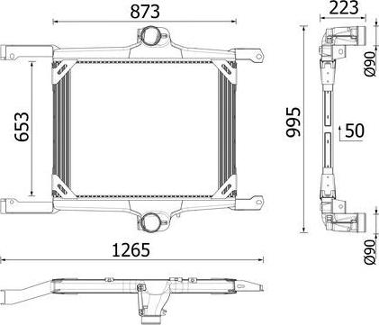 MAHLE CI 725 000P - Intercooler, charger car-mod.net