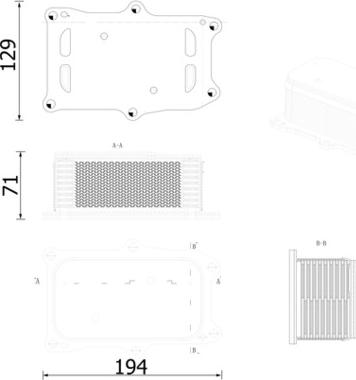 MAHLE CLC 317 000S - Oil Cooler, engine oil car-mod.net