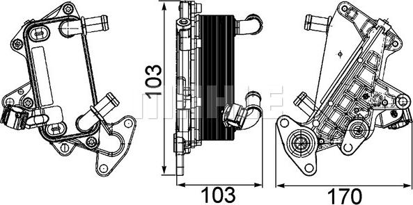 MAHLE CLC 25 000P - Oil Cooler, automatic transmission car-mod.net