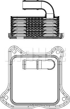 MAHLE CLC 2 000S - Oil Cooler, engine oil car-mod.net