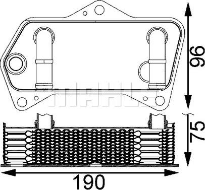 MAHLE CLC 202 000S - Oil Cooler, automatic transmission car-mod.net